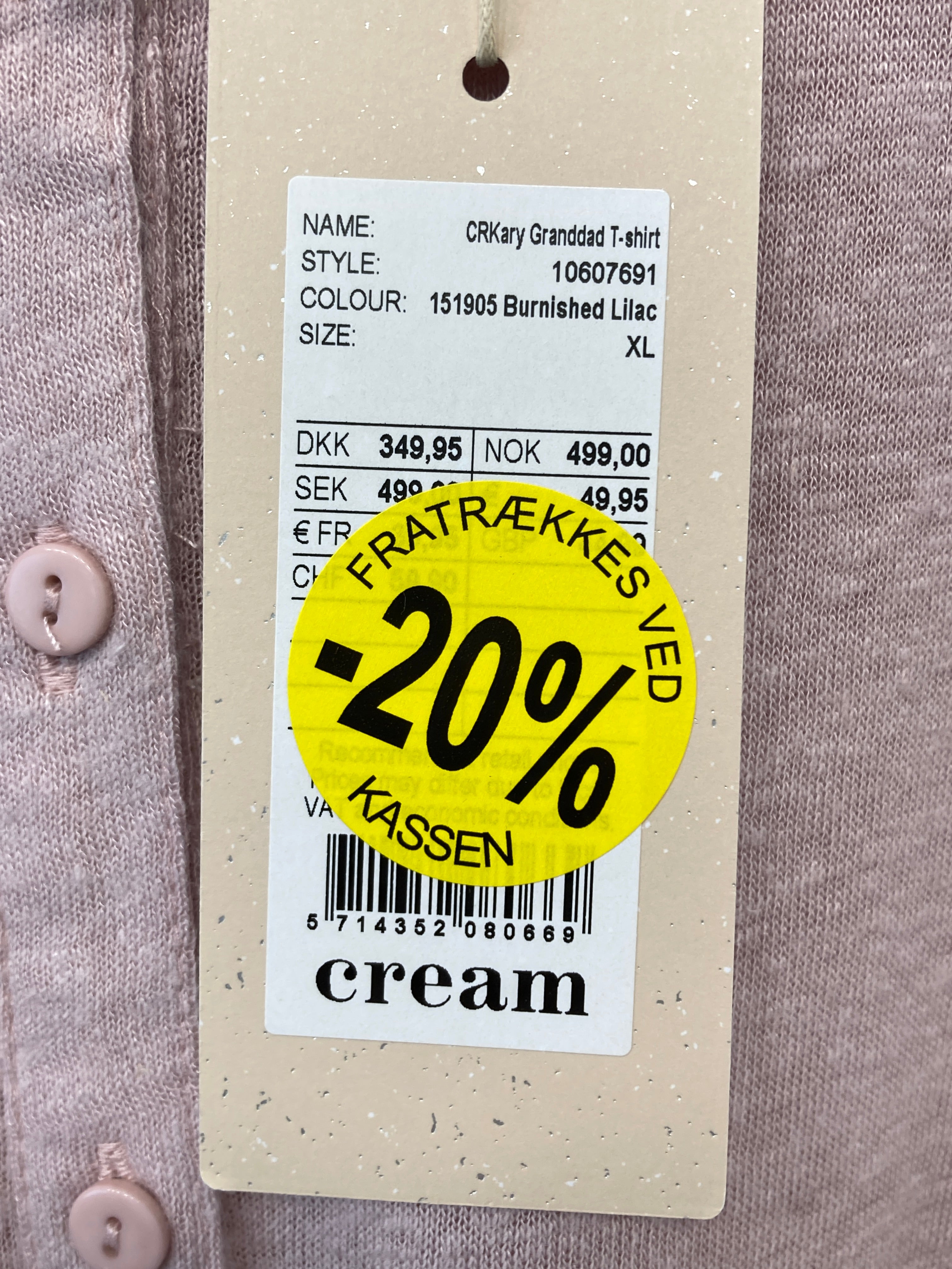 Cream Bluse